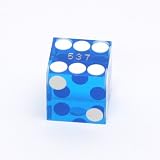 19mm (3/4) Translucent Blue Casino die