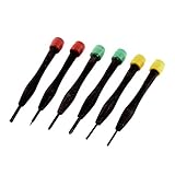 uxcell　ドライバーセット　スロットビット　フィリップスビット　プラスチック　メタル　６本入り