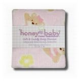 Honey Baby Pink Teddy Bear Baby Blanket