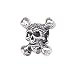 Zable(tm) Sterling Silver Skull and Crossbones Bead / Charm