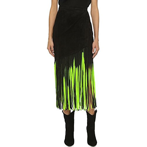 Tamara Mellon(タマラ?メロン) レディース スカート Signature Fringe Skirt Black/Ne [並行輸入品]