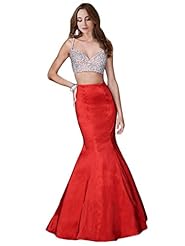 Mermaid Satin Sweetheart Beaded Evening Dress/Prom Dress/Wedding Party Dress 