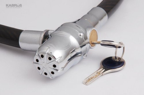 Kabrus Alarmed Cable Lock for Securing Bike Bicycle Garden Gates Motorbike Bicycles Motorcycle Scooter Motorbike accessories / Secure Motorbike helmets with Alarm Coil Lock / Motorcycle spares / Bike Accessories