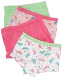 Fruit Of The Loom Girls 7-16 Girls 4 Pack Cotton Boyshort