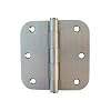 40 Satin Nickel 3.5"X3.5" 5/8" Radius Round Corner Interior Door Hinges Brushed Nickel by eBuilderDirect.com