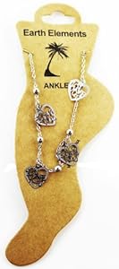 Silver Love You Dangle Anklet - Huntington Beach Anklet [Jewelry]