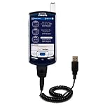 Coiled Power Hot Sync and Charge USB Data Cable w/ Tip Exchange for the Samsung SCH-i830 - Gomadic Brand