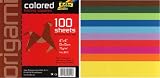 Origami Colored Folding Squares- 100 6x6 Inch Sheets