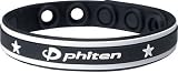 Phiten Sport Type Titanium Bracelet - Black - 7 to 9 Inch