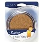 Spectrum Clear Cork Coaster, Set of 4