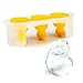 Tovolo Rubber Ducky Ice Molds, Flexible Silicone, Tray Handles, Set of 3