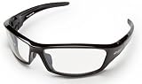 Edge Eyewear SR111AR Reclus Safety Glasses, Black with Clear Anti Reflective Lens