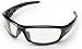 Edge Eyewear SR111AR Reclus Safety Glasses, Black with Clear Anti Reflective Lens