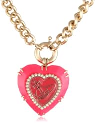 Vivienne Westwood Resin Heart Valentine Pendant Necklace, 5"