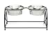 Butterfly Double Bowl Elevated Diner - 10" - Raised Feeder,-1