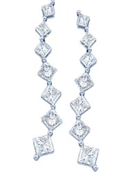 14KT White Gold 0.50 CTW-Diamond JOURNEY Earring