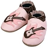 Robeez Guitar Pastel Pink Soft Sole Baby Shoes 12-18 months * 08 Newest Collection -- We Have Large Selections! *