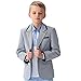 Leo&Lily Big Boys' YARN DYED DOBBY STRIPE BLAZER JACKETS OUTERWEAR COAT