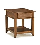 End Table With Shelf by Home Styles - Soft Mahogany (5535-20)