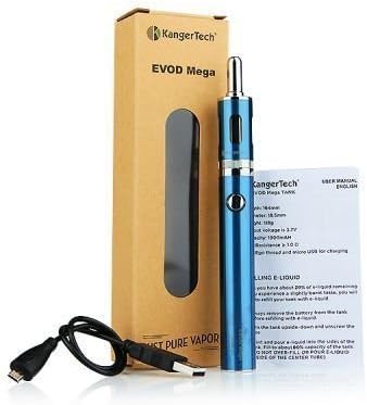 Blue 1900mAh EVOD Mega Starter Kit with Charger 100% AUTHENTIC
