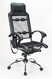 Bungee Massage 16 Chair in Black (Black) (48.43H x 28.35W x 23.82D)