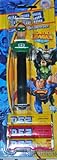 JUSTICE LEAGUE GREEN LATERN PEZ DISPENSER WITH 3 PACK CANDY REFILL ON BLISTER CARD -IMAGE