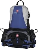Swiss Gear Expandable Waistpack with two 16oz Lexan Bottles (blue, grey, black)