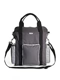 Mr.B Trooper AC Tote Bag with Insulated Pocket in Charcoal and Light Gray