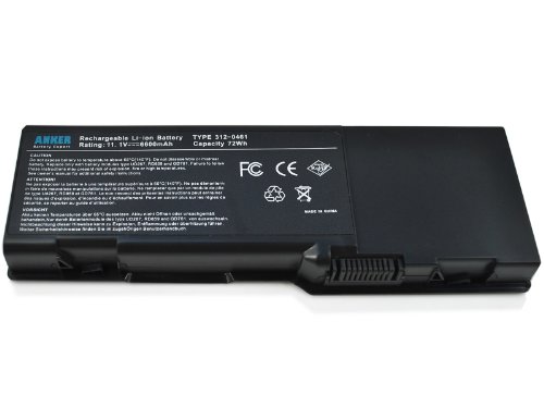 Anker Batterie d’ordinateur portable pour Dell Inspiron 6400 e1505 pp20l pp23la; Dell Vostro 1000; Dell Latitude 131l [Li-ion 9-cell 6600mAh]