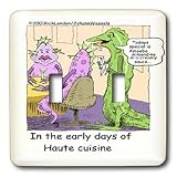 Londons Times Funny Science Cartoons - Early Days Of Dining Out - Light Switch Covers - double toggle switch