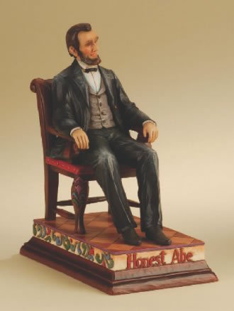 Jim Shore / Heartwood Creek Abraham Lincoln: A House Divided Against Itself Cannot Stand