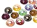 Produkt-Bild: Cabochons | Glasnuggets | Schmucksteine | Rund, 18.0mm, Stern Colormix, 30 St&uuml;ck