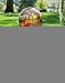 Tall Solar Black Metal Gazing Ball Stand