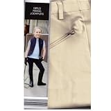 Kinder Reithose mit Kniebesatz in hellbeige, creme, Größe in cm:122-128 cm
