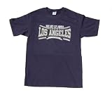 The City of Angels Los Angeles Cotton T-Shirt - Navy Blue