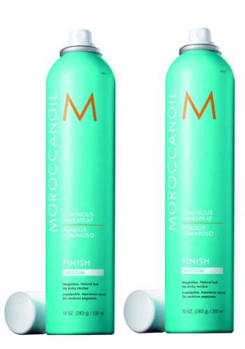 Moroccanoil Luminous Hairspray Finish Medium Hold 2 Pack 10 oz