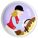 Patchwork Ponies Red Cowgirl Knob by Olive Kids