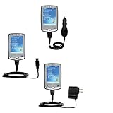 IMAGE OF USB cable with Car and Wall Charger Deluxe Kit for the HP iPAQ hx2490 / hx 2490 - uses Gomadic TipExchange Technology