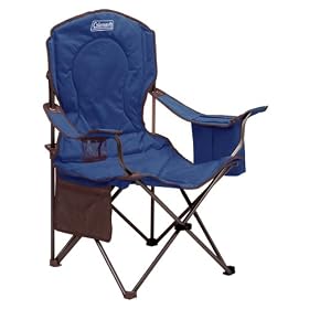 Coleman Oversized Quad Chair with Cooler, Blue