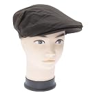 FLOSO® Mens Plain Thinsulate Thermal Peaked Flat Cap (3M 40g)