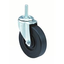 E.R. Wagner Stem Caster, Swivel, Hard Rubber Wheel