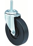 E.R. Wagner Stem Caster, Swivel, Soft Rubber Wheel