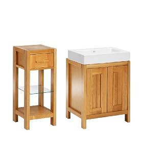 Sonoma Bathroom Floor Cabinet, Sink Unit & Sink Set