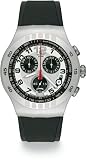 Image of Swatch Mens Style Driver Silver Dial Chronograph Function Watch