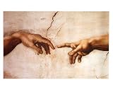 Empire 150035 Michelangelo - Creation Hands, Mini-Poster ca. 50 x 40 cm