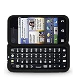 Black Rubberized Snap-On Hard Skin Case Cover for Motorola Backflip MB300 P ....