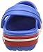 Crocs Kids' Crocband II.5 Clog (Toddler/Little Kid),Varsity Blue/Red,6-7 M US Toddler