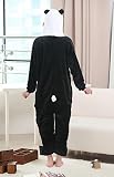 Skycastle(tm) High Quality Black Panda Cartoon Animal Shaped Winter Unisex One-piece Pajamas Hoodie Sleepwear Cosplay Costume(l)