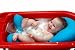 Batya Cushioned Infant Baby Bather Bath Seat, Light Blue