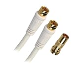 APM - Cordon Satellite Fiche   F   Mâle / Fiche    F   Mâle + Adapt. Fiche F / Coax - 2,00 M - Gold